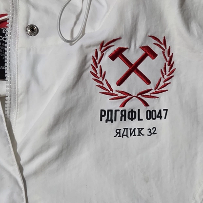 Men's Call of Duty Black Ops Cold War Windbreaker Anorak Jacket White