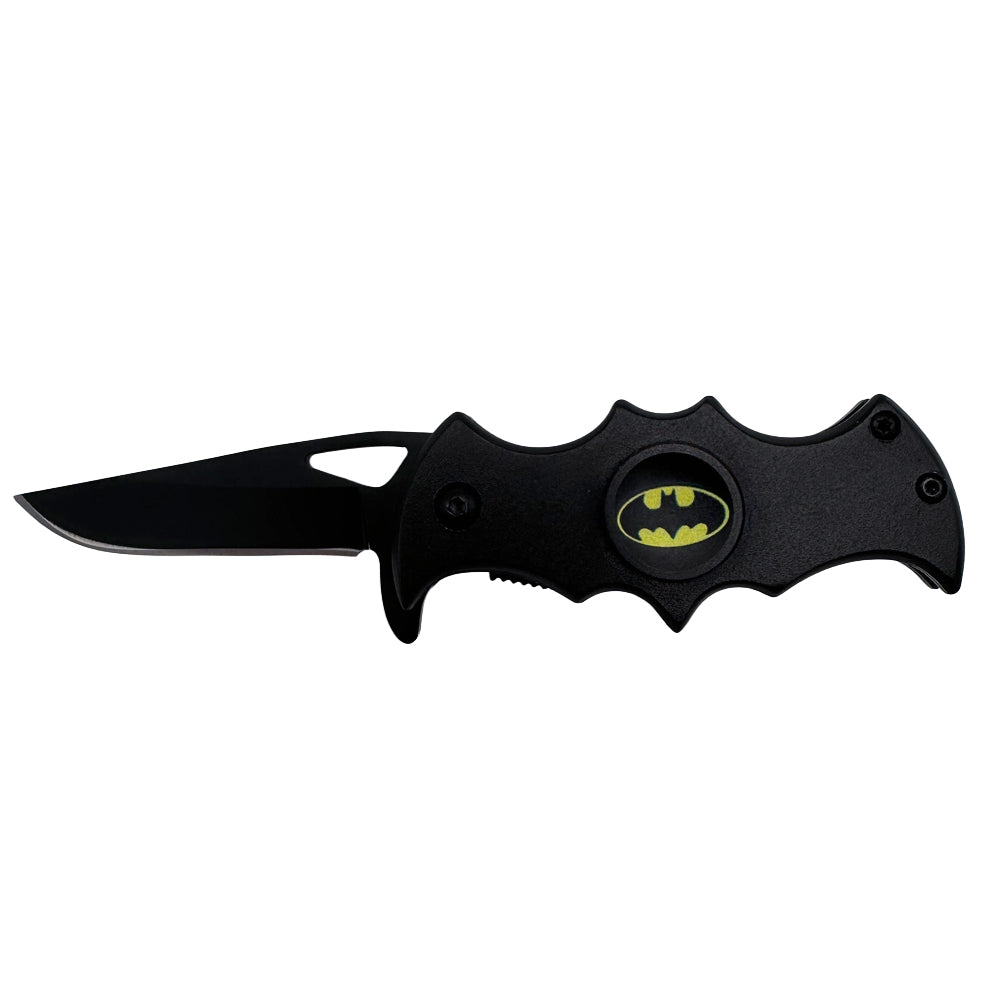 BM 4542-BK 3" Black Bat Folding Knife Fidget Spinner