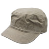 Men's Beige Free Authority Cadet Army Military Fitted Button Cap