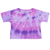 Big Girls or Little Girls Purple Tie Dye Wonder Nation Short Sleeve Regular Tee T-Shirt