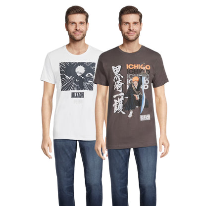 Men's Bleach Anime Graphic T-Shirt 2-Pack
