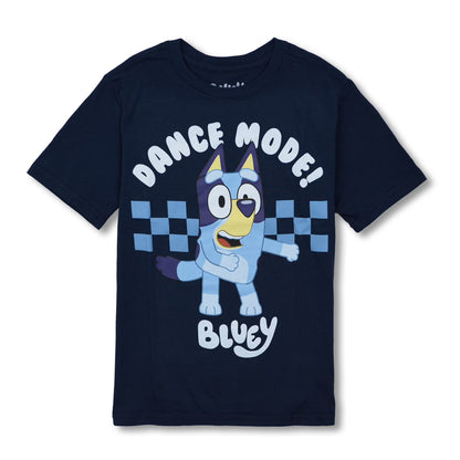 Boys Bluey Dance Mode Blue Heeler T Shirt