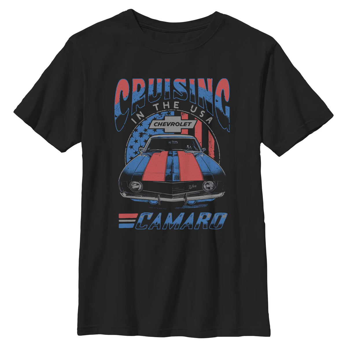 Men's Big & Tall General Motors Camaro Cruising in the USA T Shirt Tee