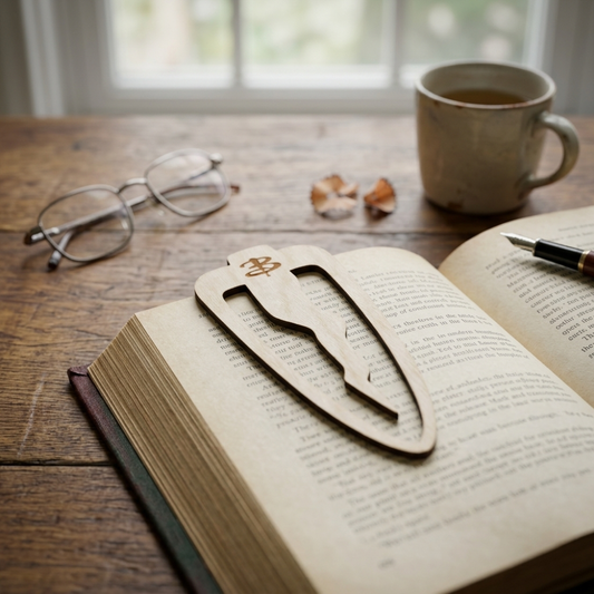Buffy the Vampire Slayer Mr. Pointy bookmark featuring a detailed cartoon-style illustration, perfect for fans and collectors.