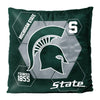 Northwest NCAA Michigan State Spartans Velvet Pillow, 16" x 16", Connector