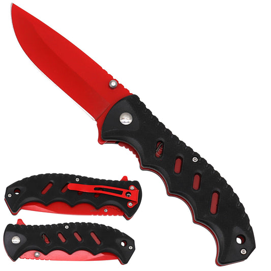 Red Rex Distributor KS 103-RD 4.5-inch ABS assist-open folding tactical knife with spring-assisted blade in a closed position.