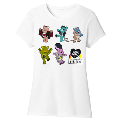 Women Junior's Care Bears Universal Monsters Collab Graphic Tee T-Shirt
