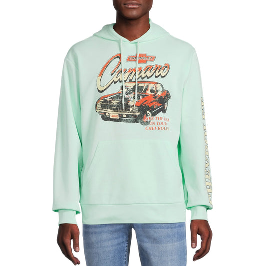 Men's Chevrolet Hot Rod Camaro Graphic Fleece Hoodie