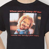 Men's Black Chucky Child's Play Crazy Graphic Tee T-Shirt