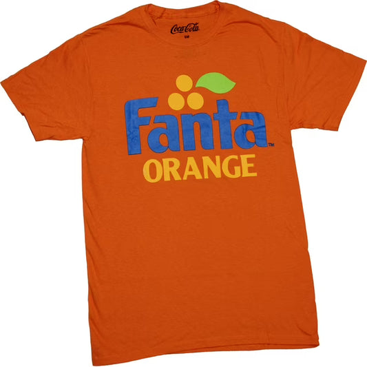Men's Fanta Orange Logo Graphic Tee T-Shirt