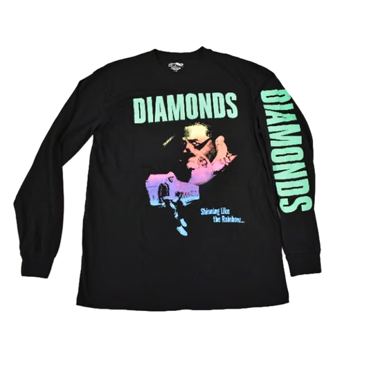 Men's A$AP Ferg Diamonds Graphic Long Sleeve Tee T-Shirt