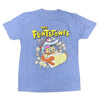 Men's The Flintstones Blue Heather Graphic Tee T-Shirt