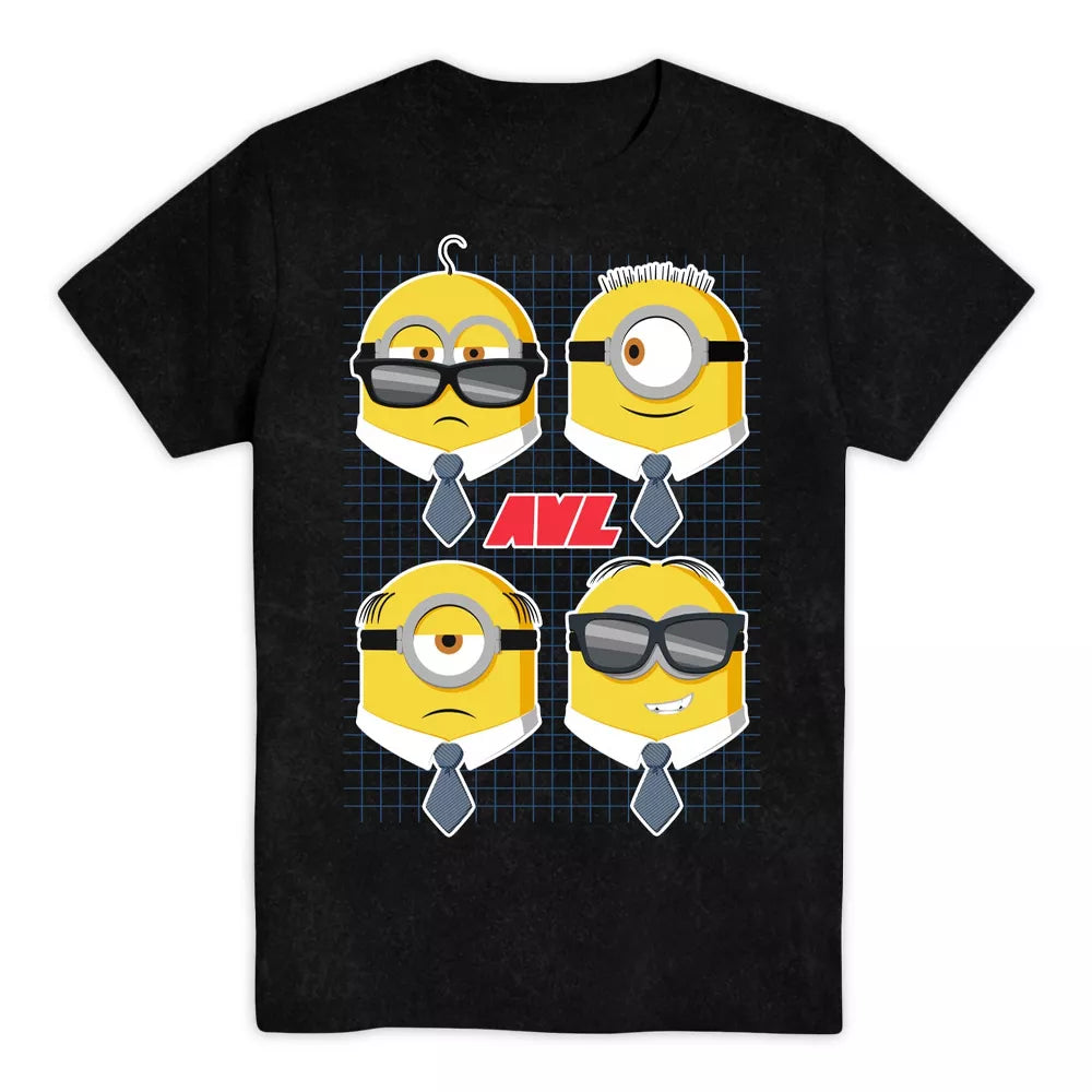 Boys Minions Anti-Villain League Short Sleeve Graphic Tee T-Shirt