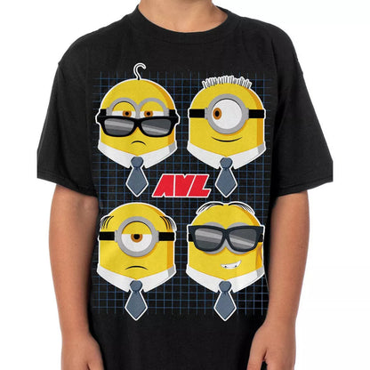 Boys Minions Anti-Villain League Short Sleeve Graphic Tee T-Shirt