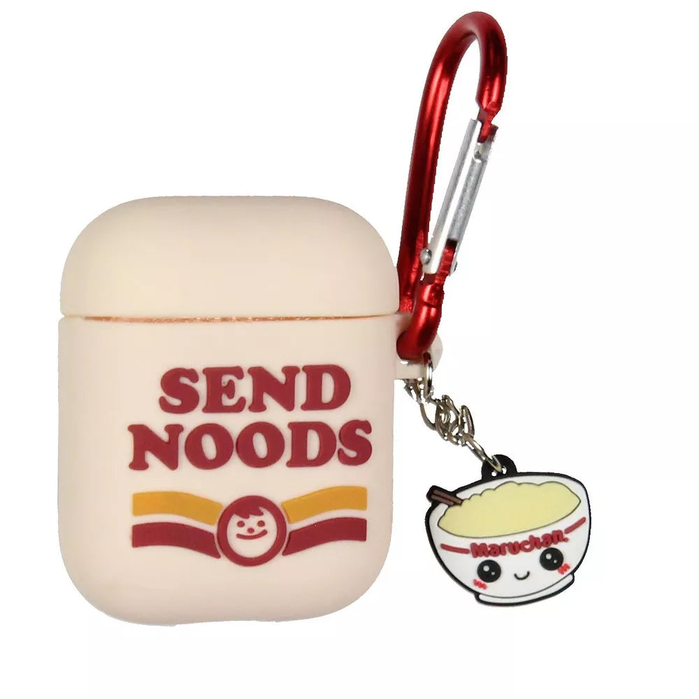 Maruchan Ramen Instant Lunch Send Noods Airpod Generation 1 and 2 Earbud Holder with Charm and Carabiner