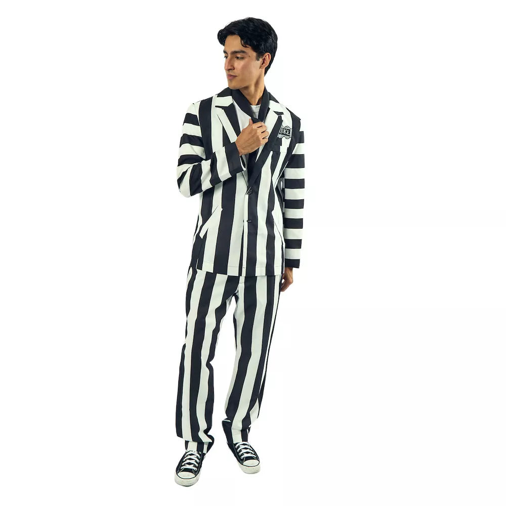 Beetlejuice Betelgeuse Men's 3-Piece Cosplay Set Costume