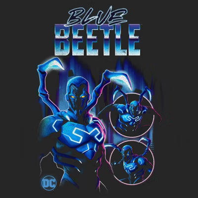 Men's DC Comics Blue Beetle Short Sleeve Graphic T-Shirt - Black