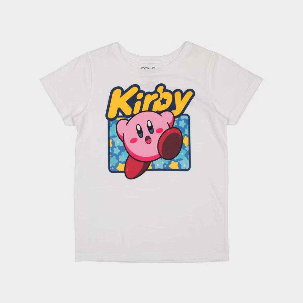 Girls' Kirby Stars Short Sleeve Graphic T-Shirt Tee White