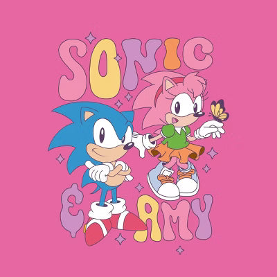 Girls' Sonic the Hedgehog Short Sleeve Graphic T-Shirt Pink