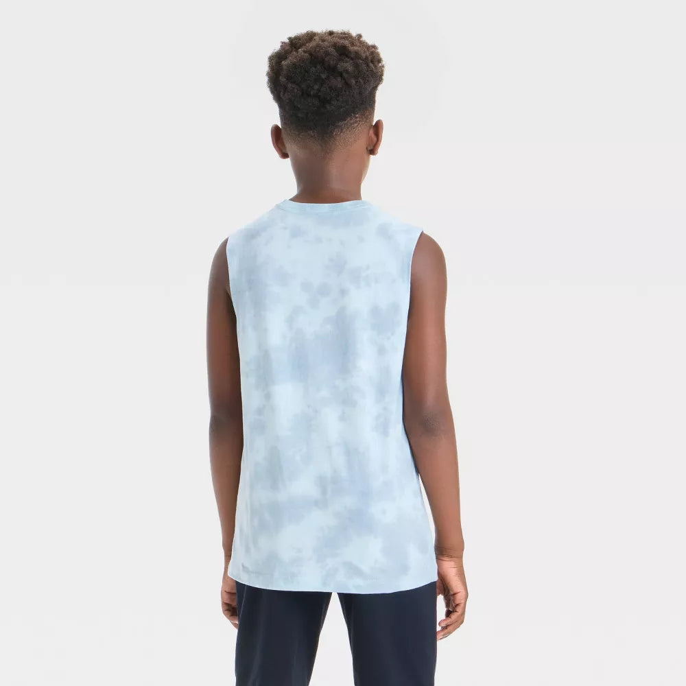 Boys' Bluey Mineral Wash Tank Top - Blue