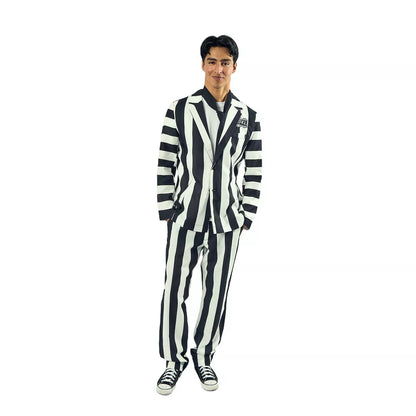 Beetlejuice Betelgeuse Men's 3-Piece Cosplay Set Costume