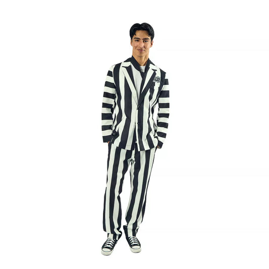 Beetlejuice Betelgeuse Men's 3-Piece Cosplay Set Costume