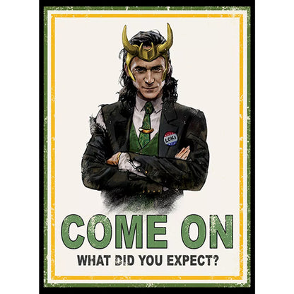 Men's Marvel Come On What Did You Expect T-shirt by Mad Engine featuring comic-inspired graphic design.
