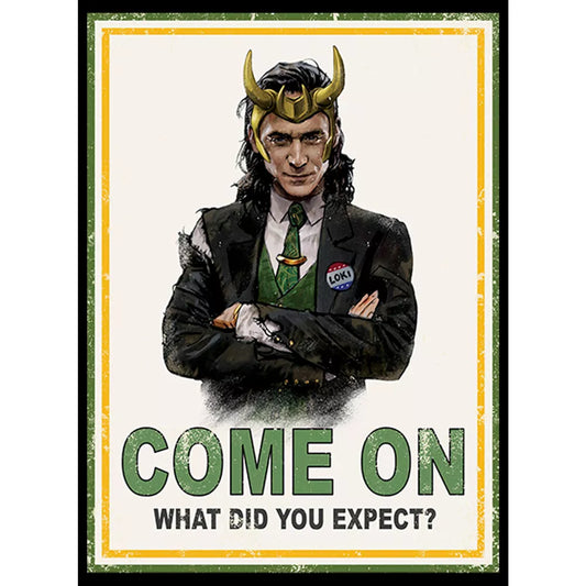Men's Marvel Come On What Did You Expect T-shirt by Mad Engine featuring comic-inspired graphic design.