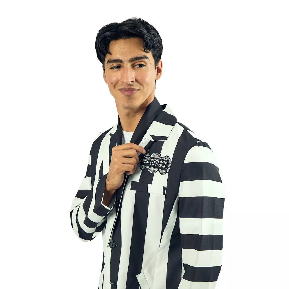 Beetlejuice Betelgeuse Men's 3-Piece Cosplay Set Costume