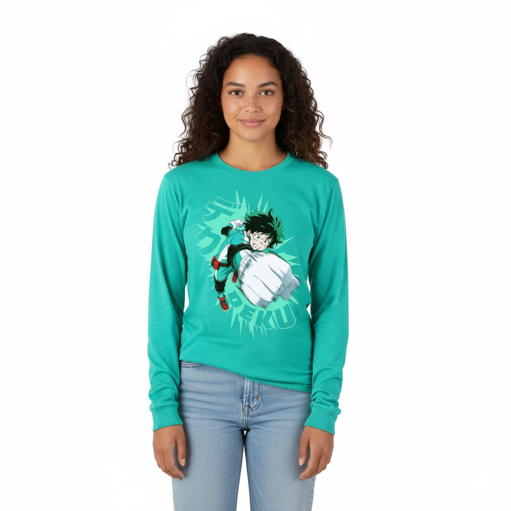 Men's My Hero Academia Anime Deku Graphic T-shirt Tee