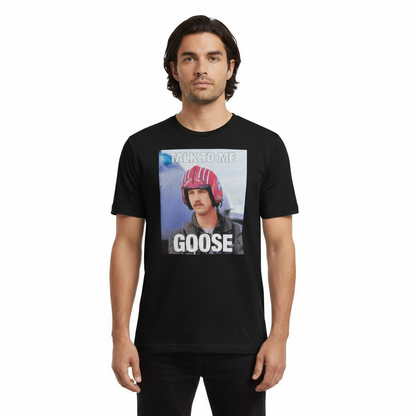 Men's Big Top Gun Talk To Me Goose Graphic T-shirt Tee