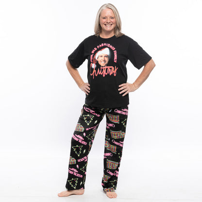 Men's Christmas Vacation Pajama Set T-Shirt & Pants Combo