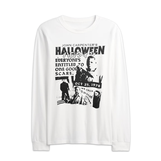 Men's Halloween Michael Myers Graphic Long Sleeve Shirt Tee