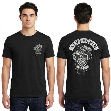 Men's Harry Potter Slytherin House Shrewd Graphic Tee T-Shirt