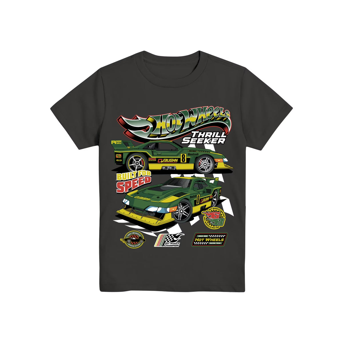 Boys Hot Wheels Thrill Seeker, Crew Neck, Short Sleeve, Graphic T-Shirt, Sizes 4-18