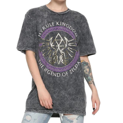 Women Junior's The Legend Of Zelda: Ocarina Of Time Hyrule Kingdom Tour Graphic Tee T-Shirt