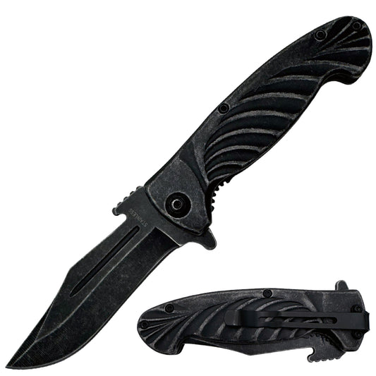 KN 1638 4.5" Heavy Metal Assist-Open Folding Knife