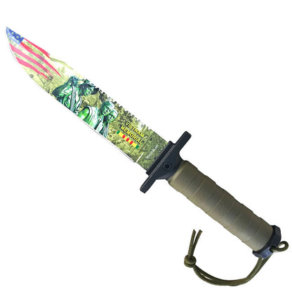 KN 1906 Vietnam War Memorial Tribute Survival Knife with Stand