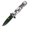 KN 1603-GY 4.5" AOP Skull Grey Assist-Open Folding Knife
