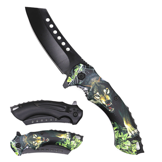 Rex Distributor KS 30175-WF1 4.75-inch Eagle Butcher Blade folding knife with assist-open mechanism and pocket clip