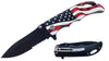 KS 31187-UF 4" US Flag 3D Print ABS Handle Assist-Open With Belt Clip Pocket Knife
