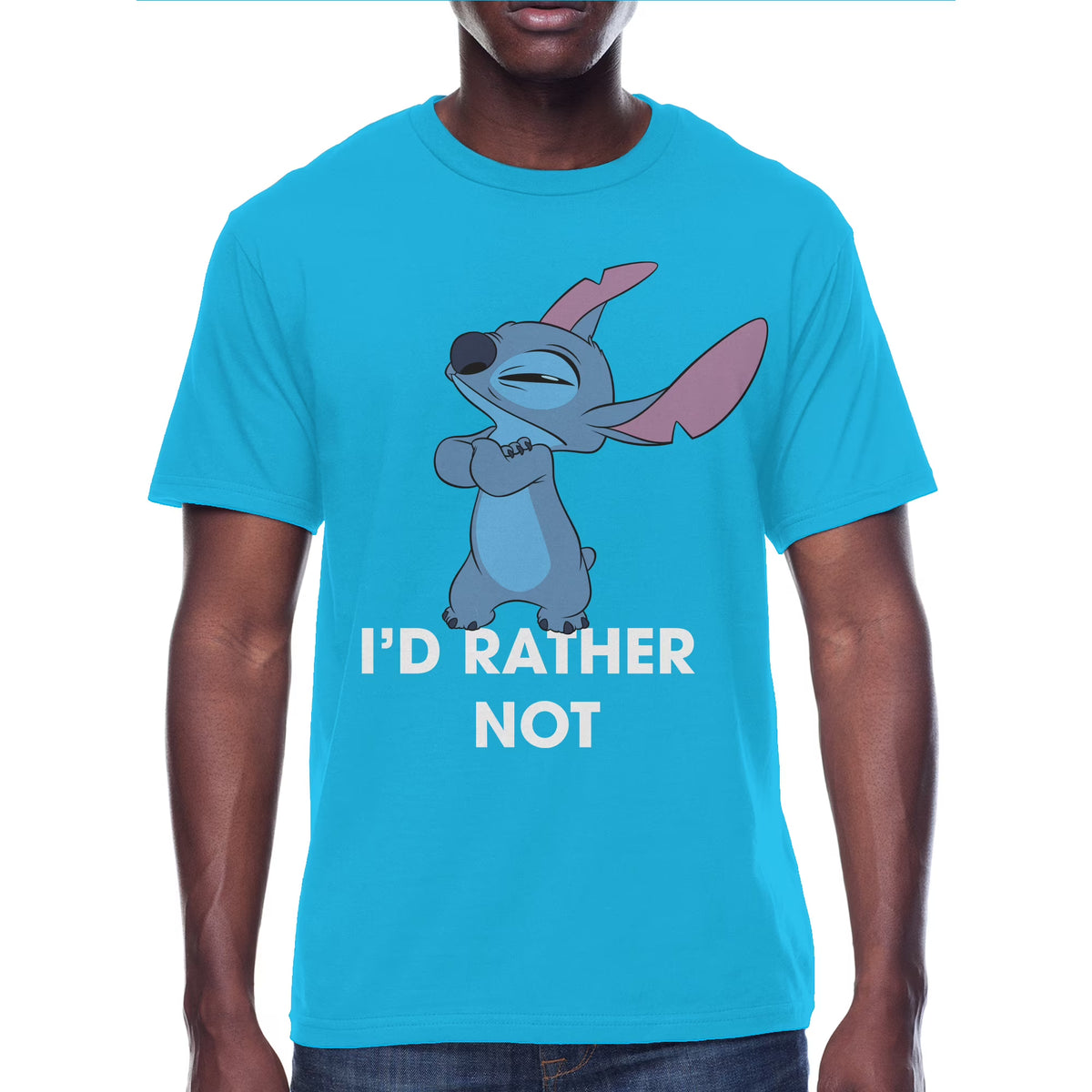 Men's Disney Lilo & Stitch I'd Rather Not T-Shirt Tee