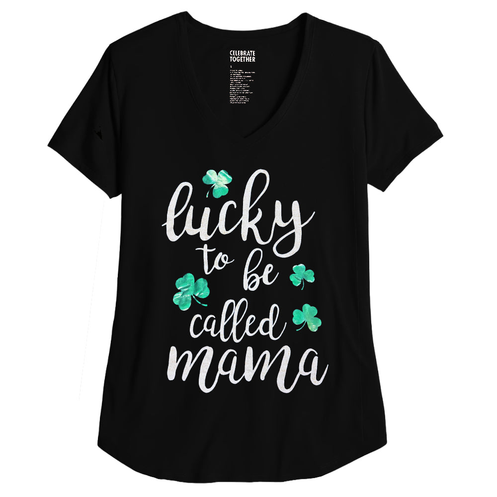 Women's Celebrate Together™ Lucky to be called Mama T-shirt by Rex Distributor, Inc., with a cheerful graphic design.