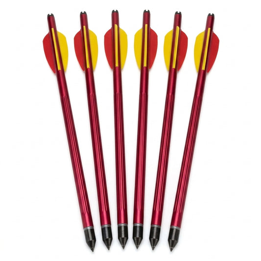 MK 150-16P 16" Metal Crossbow Arrows for 150LBS Crossbow – 6-Piece Set