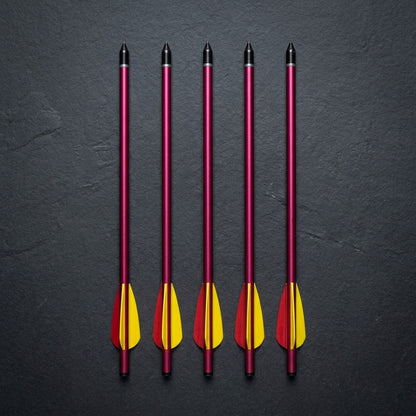 MK 150-16P 16" Metal Crossbow Arrows for 150LBS Crossbow – 6-Piece Set