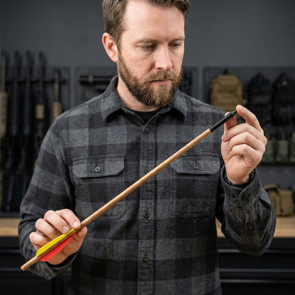 MK 150-16W 16" Wooden Crossbow Arrows – 6-Piece Set