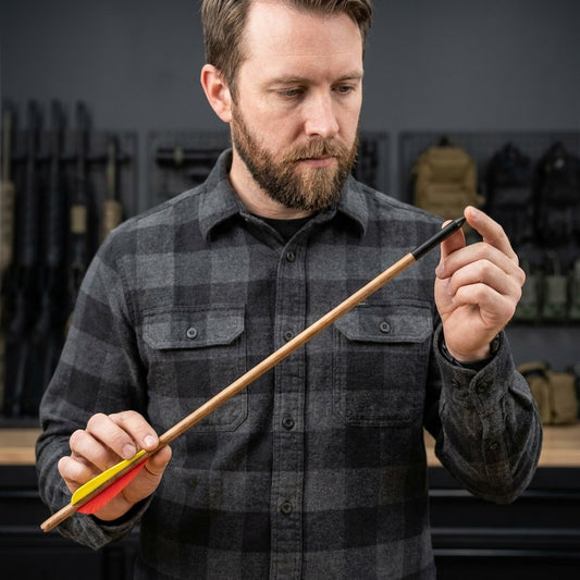 MK 150-16W 16" Wooden Crossbow Arrows – 6-Piece Set