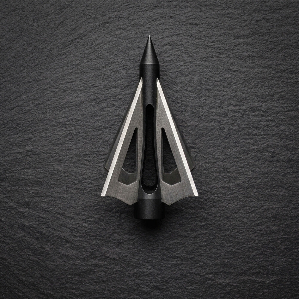 MK 150-E4 4-Bladed Broadhead Arrow Tips – 3-Piece Set