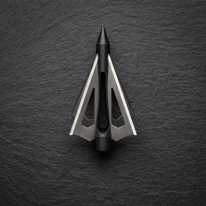 MK 150-E4 4-Bladed Broadhead Arrow Tips – 3-Piece Set