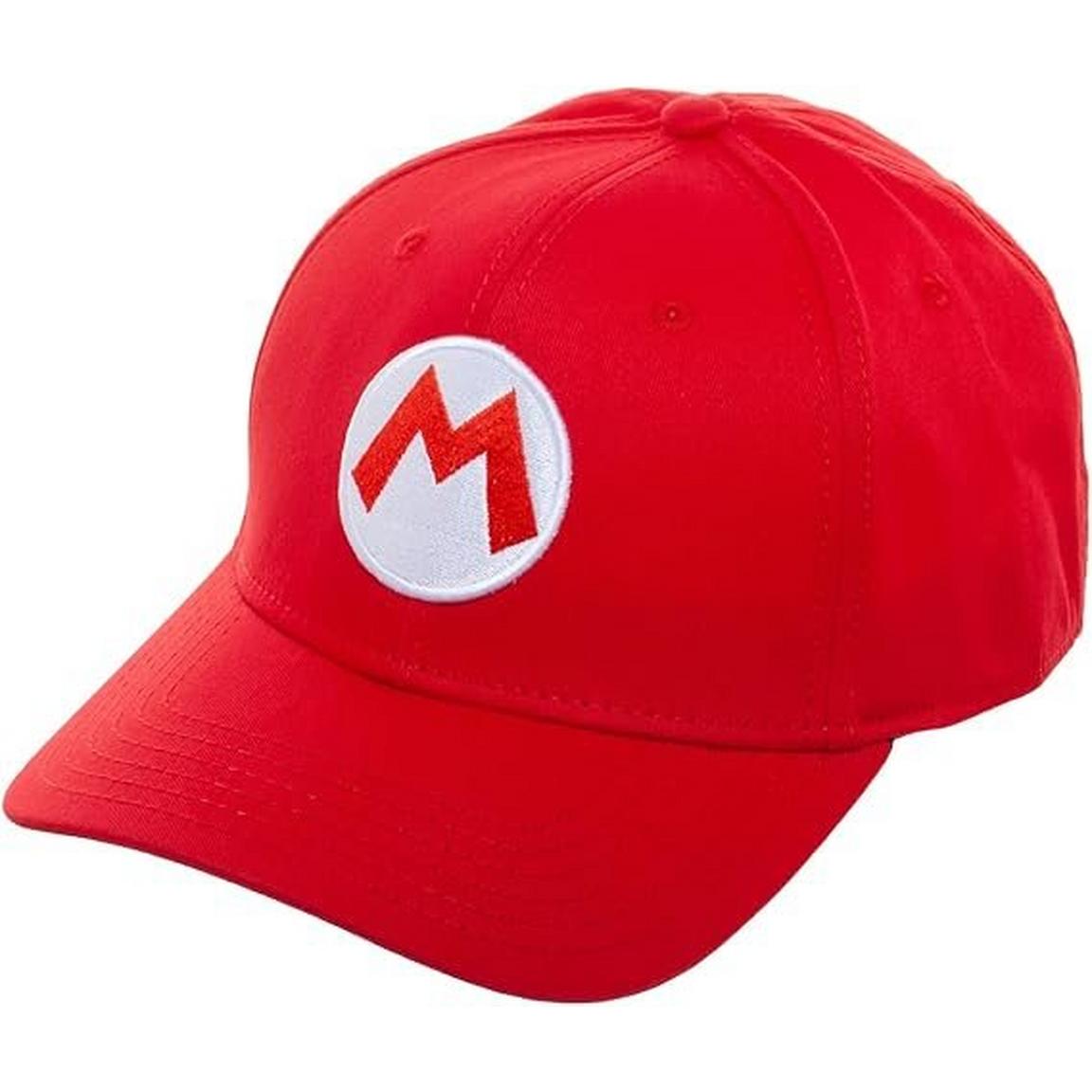 Youth Mario Red Curved Snapback Hat